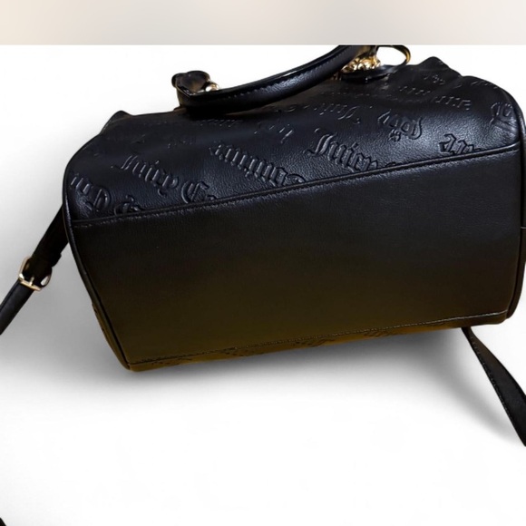 Juicy Couture Black Satchel with Gold Charm Chain - Picture 2 of 15